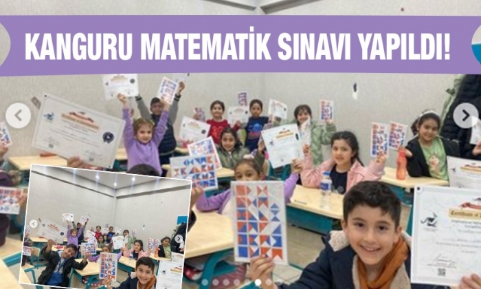 Kanguru Matematik Sınavı yapıldı!