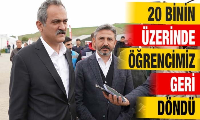 20 binin üzerinde öğrencimiz geri döndü