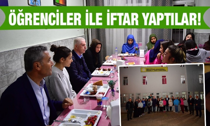 Öğrenciler ile iftar yaptılar!