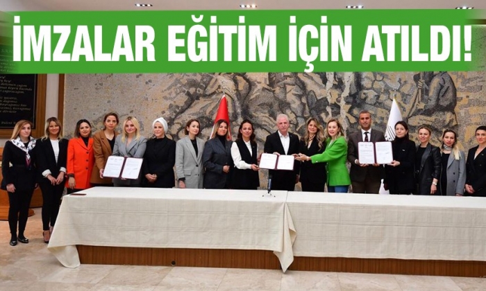 İmzalar eğitim için atıldı!