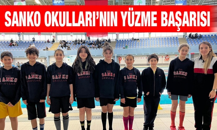 SANKO Okulları’nın yüzme başarısı