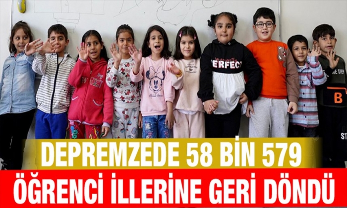 Depremzede 58 Bin 579 Öğrenci İllerine Geri Döndü