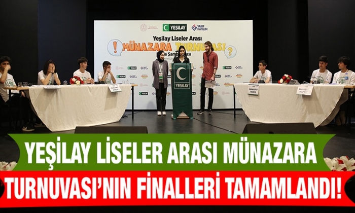 Yeşilay Liseler Arası Münazara Turnuvası’nın finalleri tamamlandı!
