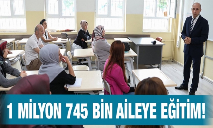 1 milyon 745 bin aileye eğitim!