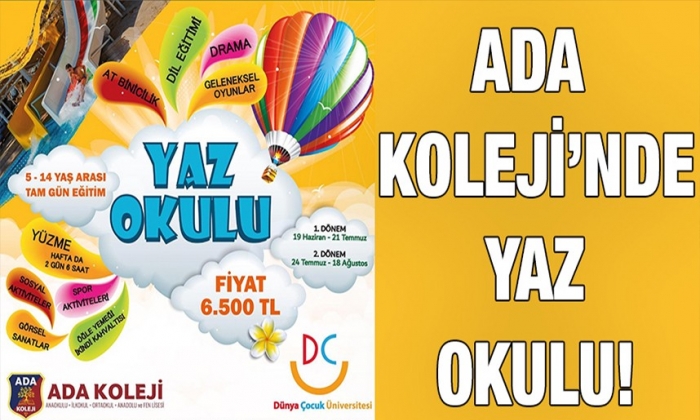 Ada Koleji’nde yaz okulu!