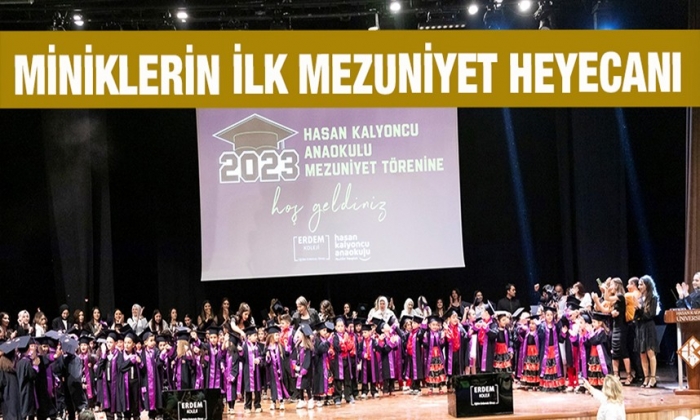 Miniklerin ilk mezuniyet heyecanı!