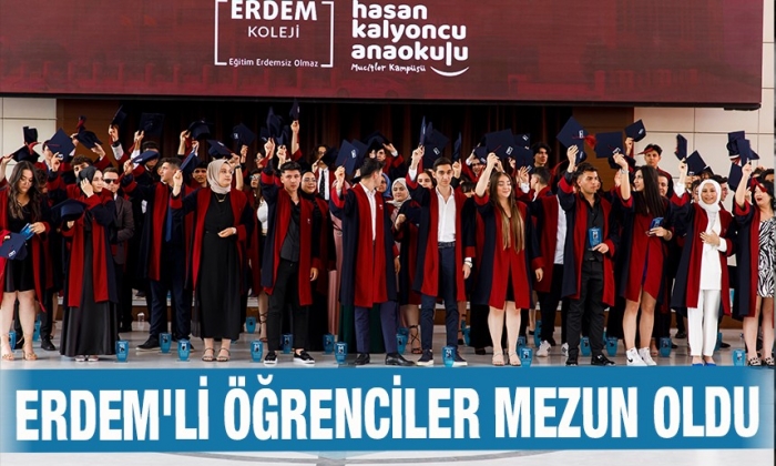 Erdem'li öğrenciler mezun oldu
