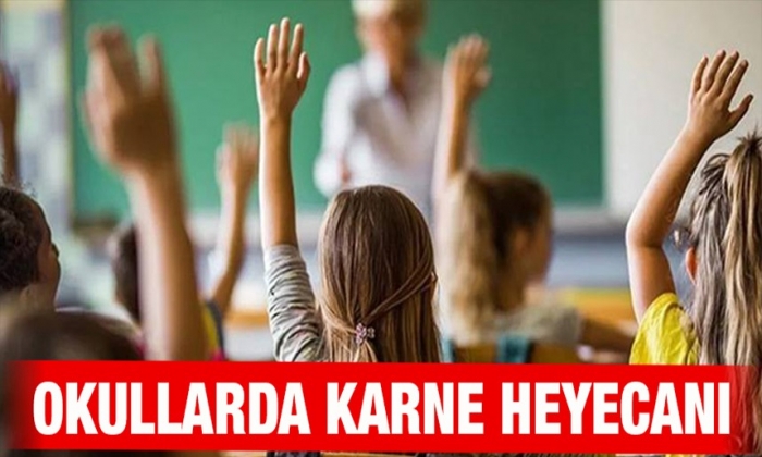    Okullarda karne heyecanı