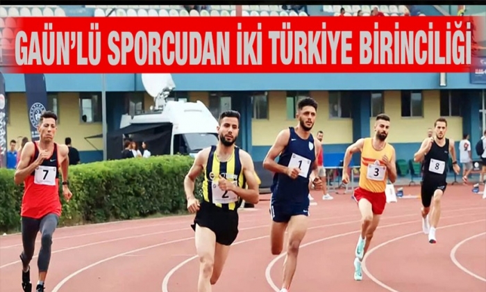 GAÜN’lü sporcudan iki Türkiye birinciliği