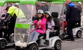 Öğrencilere trafik eğitimi verildi