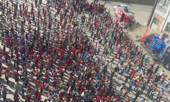 Çocuklar Şahincanla Spor Yapıyor