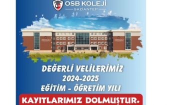 Özel Gaziantep OSB Koleji'nin kontenjanını doldurdu