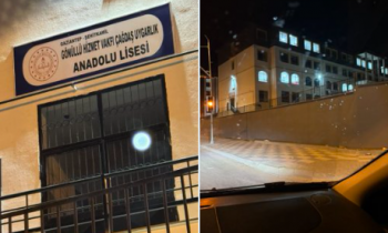 Vatandaşlar okula tepki gösterdi