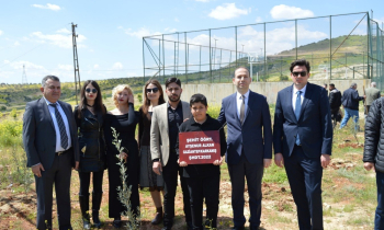 GAÜN şehit öğretmen anısına fidanlık oluşturdu