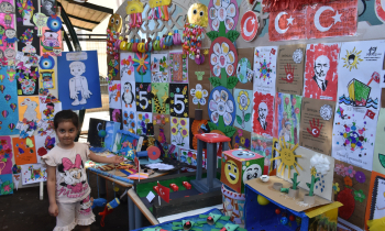 Şahinbey'li miniklerden büyük sergi