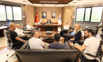 Erasmus akademisyenlerinden rektör Doğan'a ziyaret