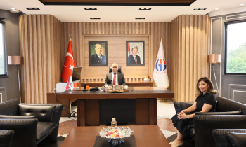 TÜBİTAK Proje Yürütücüsü Prof. Dr. Dizman’dan Rektör Doğan’a Ziyaret