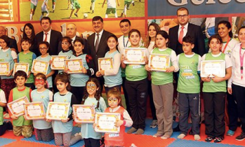 Şehitkamil'de miniklerin sertifika heyecanı