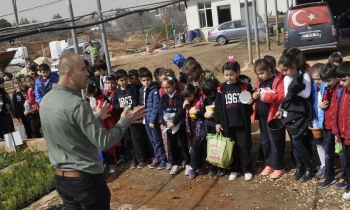 Minik GKV’liler tohum ekti fidan dikti