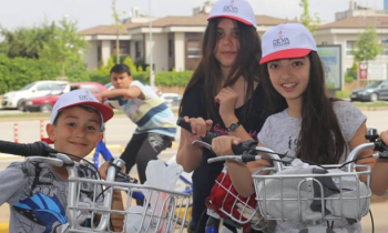 Özel Deva Okulları'nda bisiklet şenliği yapıldı