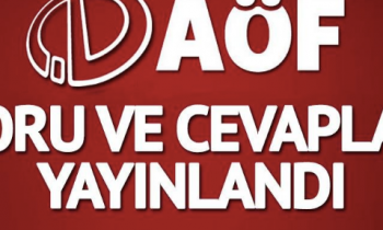 AÖF soru ve cevapları yayınlandı