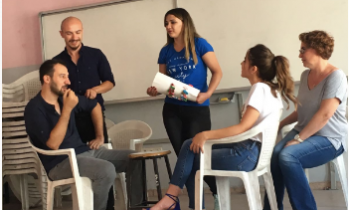 Adil Ceydeli Ortaokulu'nda  öğretmenlere drama eğitimi verildi