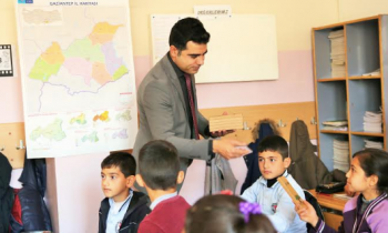 İlkokul öğrencilerine çevre bilinci veriliyor