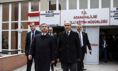 Bakan Yılmaz Adana İl Milli Eğitim Müdürlüğü 'nde
