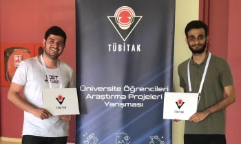 GAÜN öğrencilerine TÜBİTAK başarı ödülü