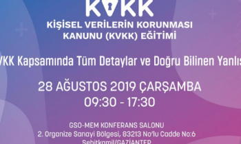 GSO’dan, üyelerine, “kişisel verilerin korunması kanunu eğitimi"