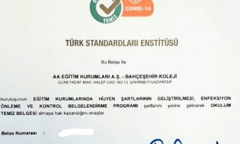 BK Gaziantep’in okulu temiz