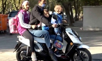 Gaziantep’te tehlikeli yolculuk