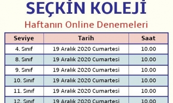 Seçkin’den 6 online sınav