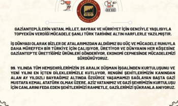 GSO'DAN BAYRAM MESAJI