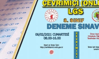 LGS deneme sınavı yarın