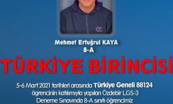 Sedat Akdoğan’dan 1’inci