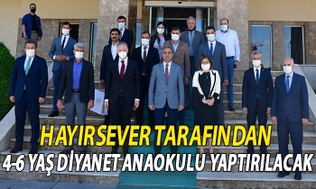 Hayırsever tarafından 4-6 yaş diyanet anaokulu yaptırılacak