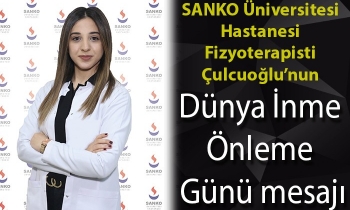 SANKO Üniversitesi Hastanesi Fizyoterapisti Çulcuoğlu’nun Dünya İnme Önleme Günü mesajı