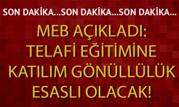 MEB açıkladı: Telafi eğitiminde önemli gelişme!