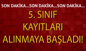 5. sınıf ön kayıtları başladı!