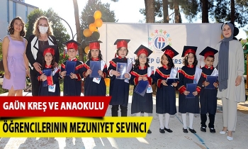 GAÜN kreş ve anaokulu öğrencilerinin mezuniyet sevinci