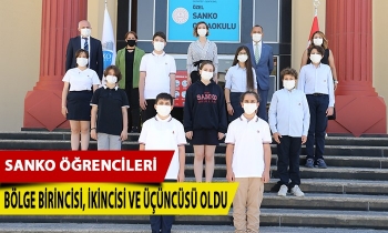SANKO öğrencileri bölge birincisi, ikincisi ve üçüncüsü oldu