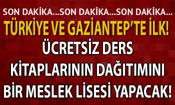 Ücretsiz ders kitaplarının dağıtımını bir meslek lisesi yapacak