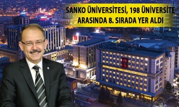 SANKO Üniversitesi, 198 üniversite arasında 8’inci sırada yer aldı