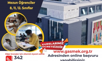 Öğrenciler GASMEK’le sınava hazırlanıyor