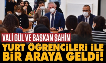 Vali Gül ve Başkan Şahin öğrencilerle buluştu