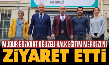 Müdür Bozkurt Oğuzeli Halk Eğitim Merkezi’ni ziyaret etti