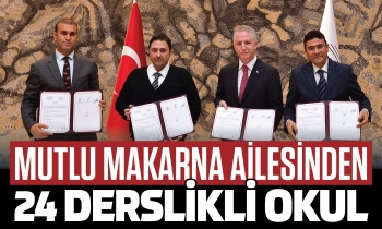 Mutlu Makarna ailesinden 24 derslikli okul desteği