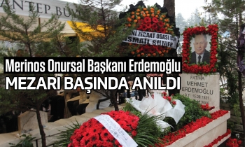 Merinos Onursal Başkanı Erdemoğlu mezarı başında anıldı