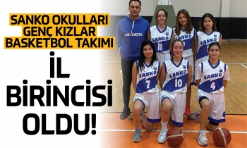 SANKO Okulları genç kızlar basketbol takımı il birincisi oldu